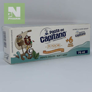 Зубная паста CAPITANO Junior Soft Mint +6 75мл